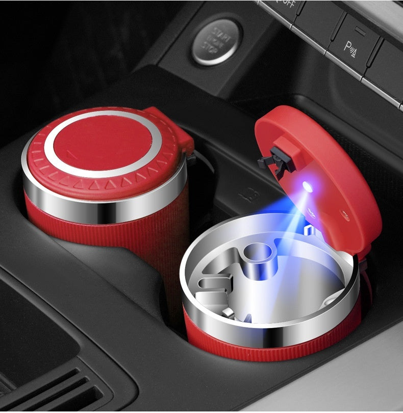 Car Ashtray With Cover For Home And Car With LED Light