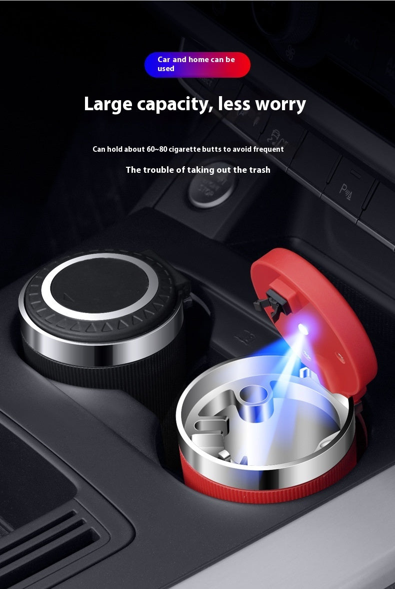 Car Ashtray With Cover For Home And Car With LED Light